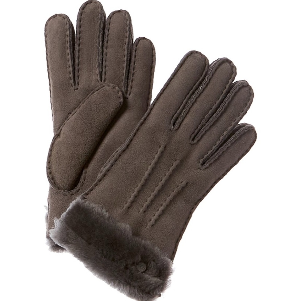 EUC UGG Women’s Grey Exposed Shearling Gloves